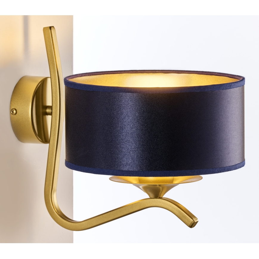 Jupiter 2115 - Lampada da parete KASZMIR 1xE27/15W/230V blu/oro