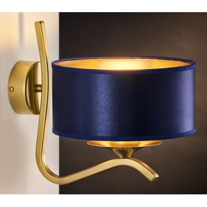 Jupiter 2115 - Lampada da parete KASZMIR 1xE27/15W/230V blu/oro