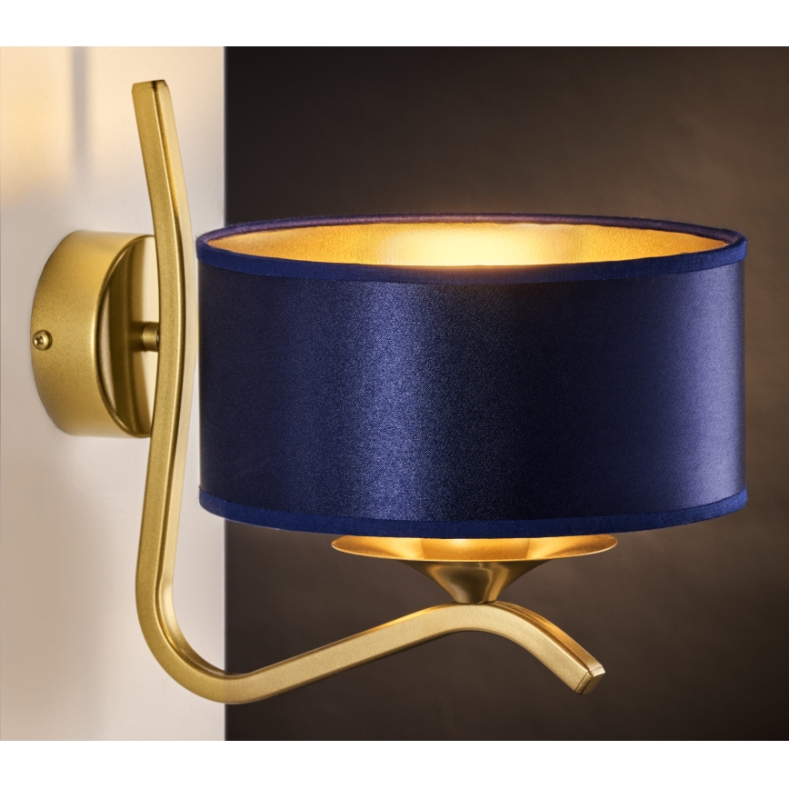 Jupiter 2115 - Lampada da parete KASZMIR 1xE27/15W/230V blu/oro