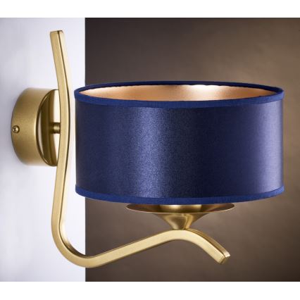 Jupiter 2115 - Lampada da parete KASZMIR 1xE27/15W/230V blu/oro