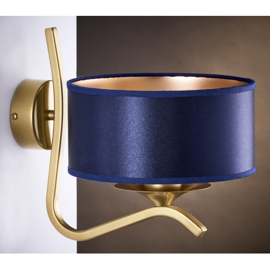 Jupiter 2115 - Lampada da parete KASZMIR 1xE27/15W/230V blu/oro