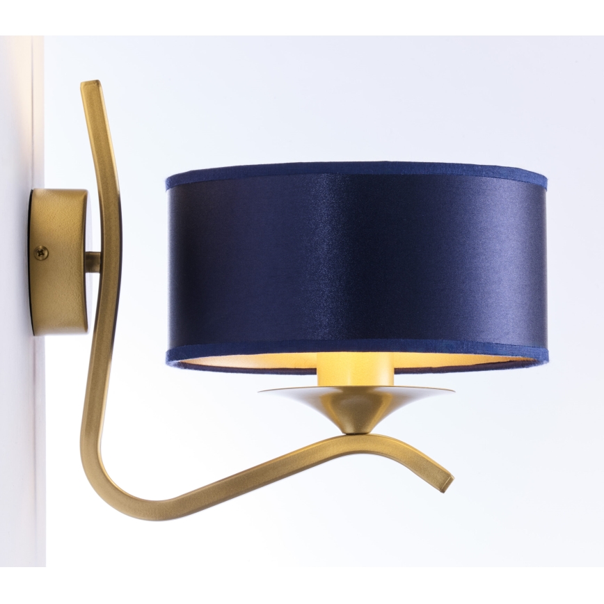 Jupiter 2115 - Lampada da parete KASZMIR 1xE27/15W/230V blu/oro
