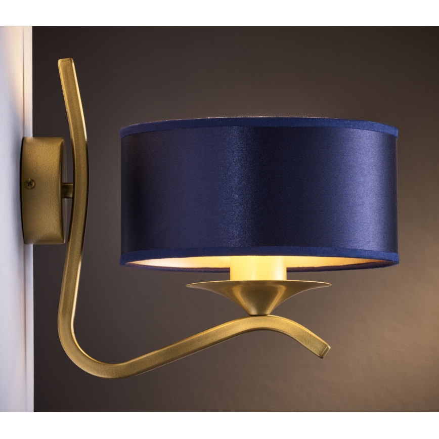 Jupiter 2115 - Lampada da parete KASZMIR 1xE27/15W/230V blu/oro