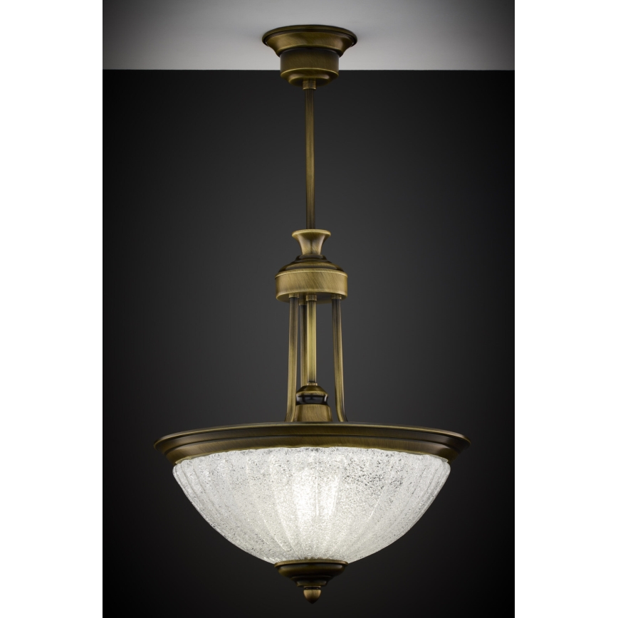Jupiter 2134 - Lampadario a stelo CARMEN 1xE27/15W/230V bronzo/patina