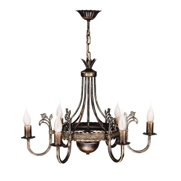 Jupiter 224 - KO 6 - Lampadario a sospensione KORONA 6xE14/40W/230V