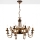 Jupiter 225 - KO 8 - Lampadario a sospensione con catena KORONA 8xE14/40W/230V
