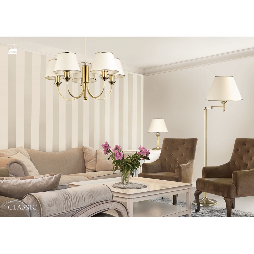 Jupiter 286 - CL 5 - Lampadario a sospensione CLASSIC 5xE27/60W/230V