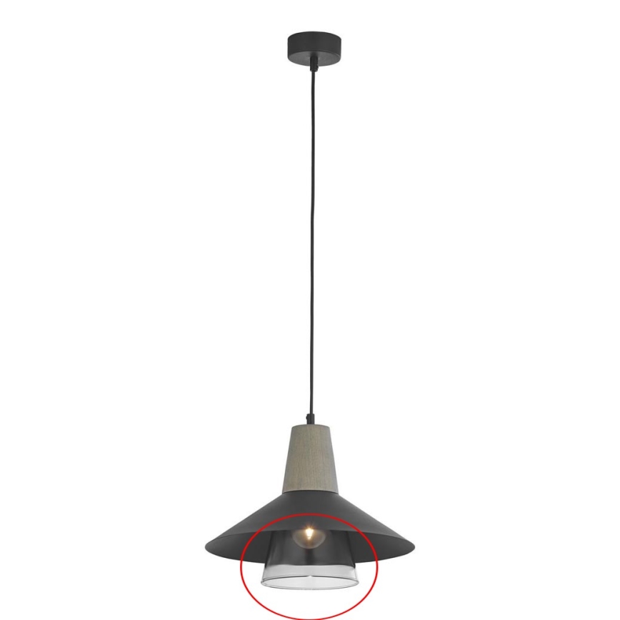 Jupiter - Vetro di ricambio per lampadario BONDY E27 diametro 14,5 cm beige