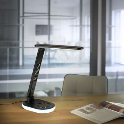 JUST LIGHT. 11018-18 - LED RGBW LED Lampada da tavolo touch dimmerabile con ricarica wireless TINA LED/4W/230V