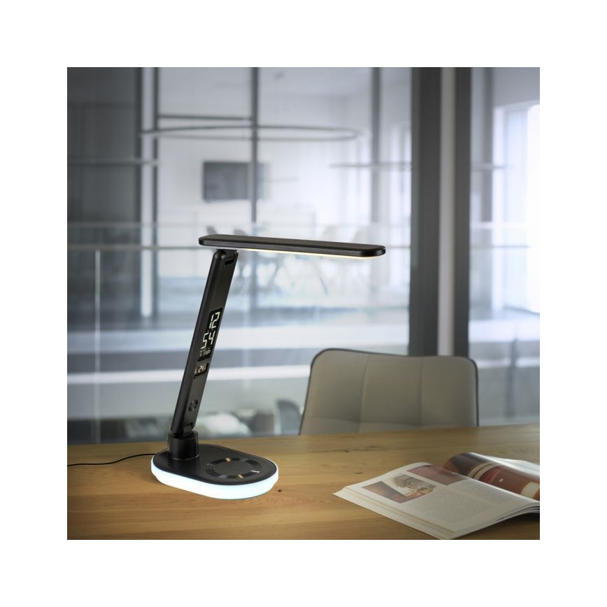 JUST LIGHT. 11018-18 - LED RGBW LED Lampada da tavolo touch dimmerabile con ricarica wireless TINA LED/4W/230V