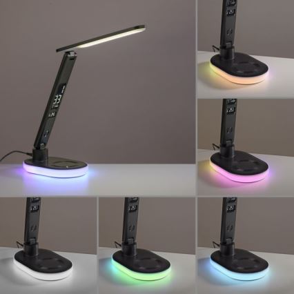 JUST LIGHT. 11018-18 - LED RGBW LED Lampada da tavolo touch dimmerabile con ricarica wireless TINA LED/4W/230V