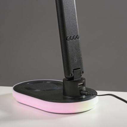 JUST LIGHT. 11018-18 - LED RGBW LED Lampada da tavolo touch dimmerabile con ricarica wireless TINA LED/4W/230V
