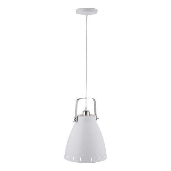 JUST LIGHT. 11060-16 - Lampadario a sospensione con filo EVA 1xE27/60W/230V diametro 26,5 cm bianco
