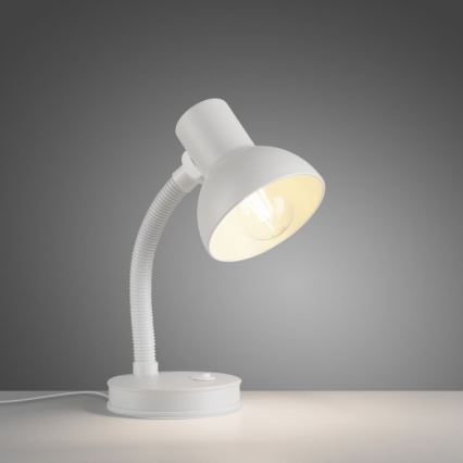 JUST LIGHT. 11080-16 - Lampada da tavolo flessibile FLEXI 1xE27/25W/230V bianca