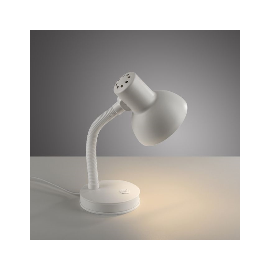JUST LIGHT. 11080-16 - Lampada da tavolo flessibile FLEXI 1xE27/25W/230V bianca