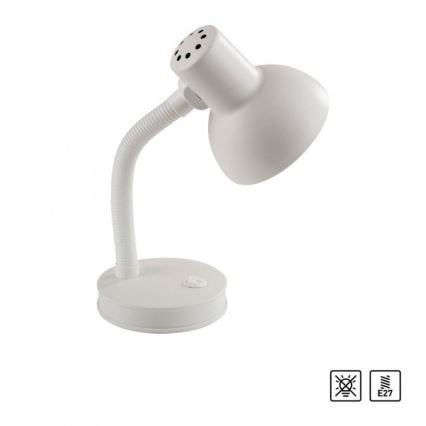 JUST LIGHT. 11080-16 - Lampada da tavolo flessibile FLEXI 1xE27/25W/230V bianca
