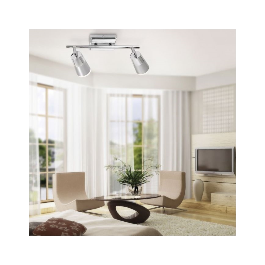 JUST LIGHT. 11229-17 - Faretto LED DALLI 2xLED/3,5W/230V cromo lucido