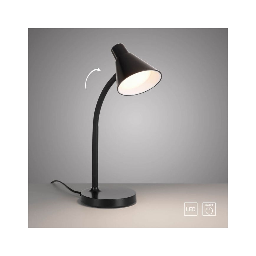 JUST LIGHT. 11248-18 - Lampada da tavolo LED flessibile PIXIE LED/4,5W/230V nera