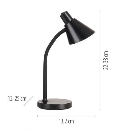 JUST LIGHT. 11248-18 - Lampada da tavolo LED flessibile PIXIE LED/4,5W/230V nera