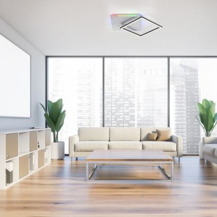 JUST LIGHT. 11327-95 - Plafoniera LED RGBW dimmerabile RENDA LED/31W/230V 2700-5000K + telecomando