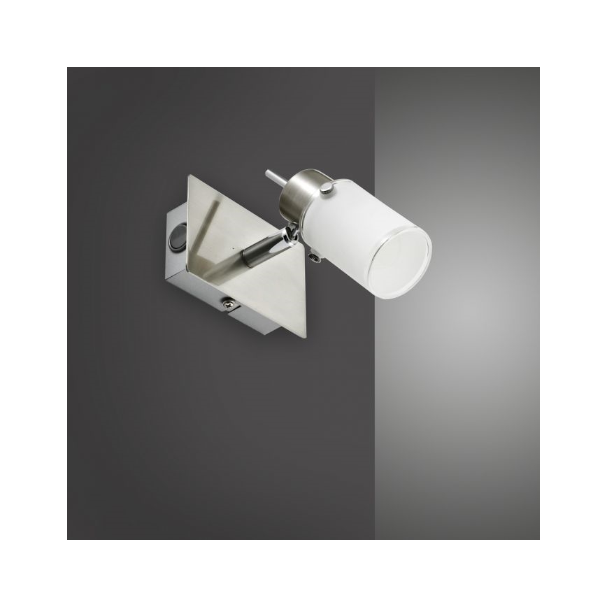 JUST LIGHT. 11931-55 - Luce Spot da parete a LED MAX 1xGU10/4W/230V cromo opaco