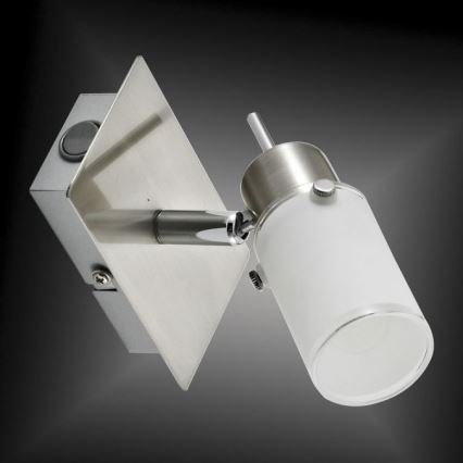 JUST LIGHT. 11931-55 - Luce Spot da parete a LED MAX 1xGU10/4W/230V cromo opaco