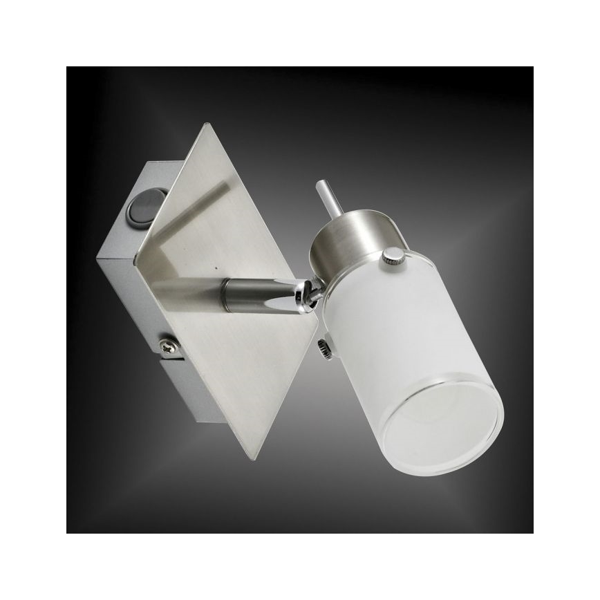JUST LIGHT. 11931-55 - Luce Spot da parete a LED MAX 1xGU10/4W/230V cromo opaco