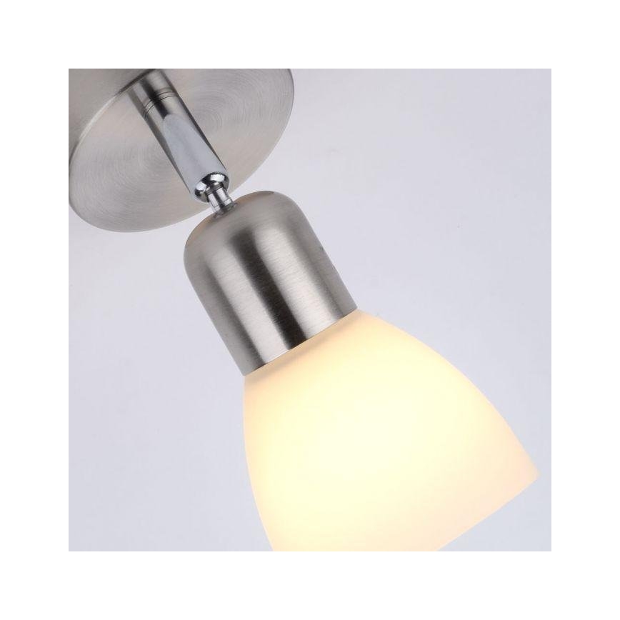 JUST LIGHT. 11951-55 - Faretto da parete KARO 1xE14/40W/230V cromo opaco