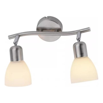 JUST LIGHT. 11952-55 - Faretto KARO 2xE14/40W/230V cromo opaco