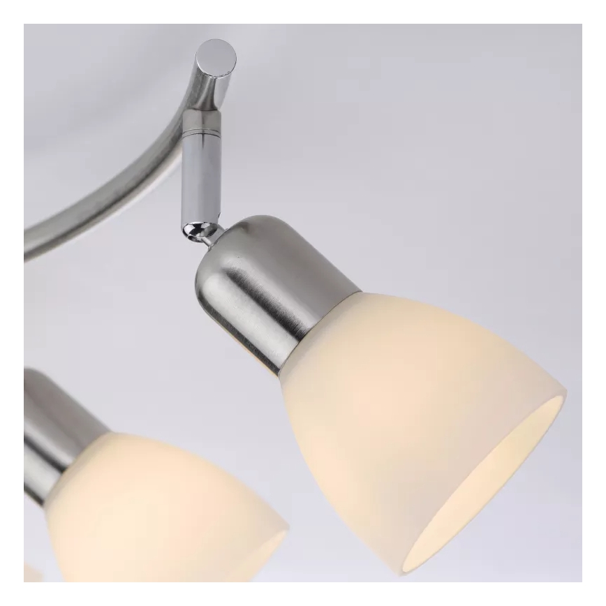 JUST LIGHT. 11952-55 - Faretto KARO 2xE14/40W/230V cromo opaco