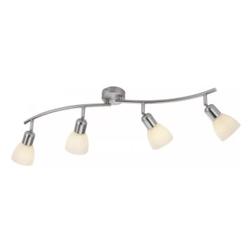 JUST LIGHT. 11954-55 - Faretto KARO 4xE14/40W/230V cromo opaco