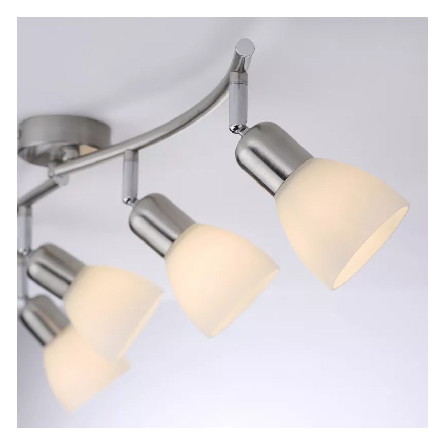 JUST LIGHT. 11954-55 - Faretto KARO 4xE14/40W/230V cromo opaco