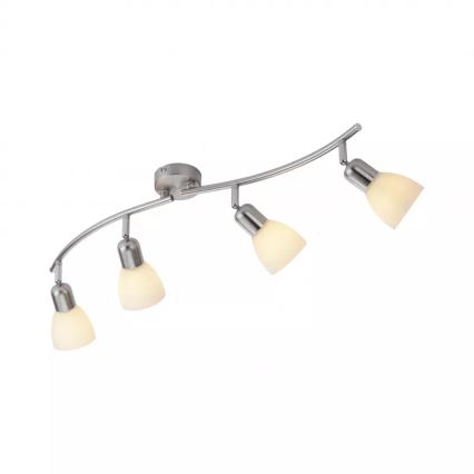 JUST LIGHT. 11954-55 - Faretto KARO 4xE14/40W/230V cromo opaco