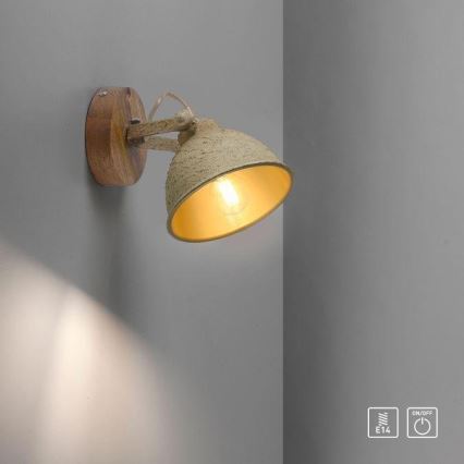 JUST LIGHT. 11981-39 - Faretto da parete SAMIA 1xE14/40W/230V
