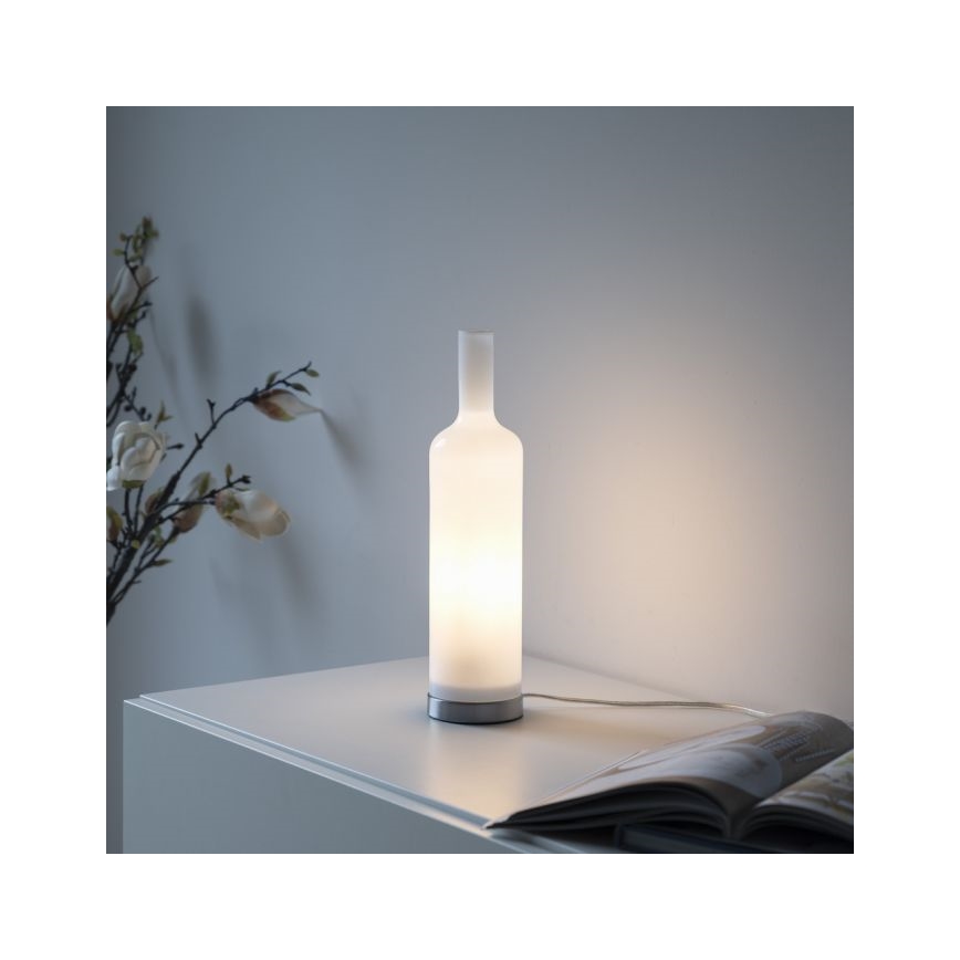 JUST LIGHT. 14006-16 - Lampada da tavolo BOTTLE 1xE14/25W/230V bianca