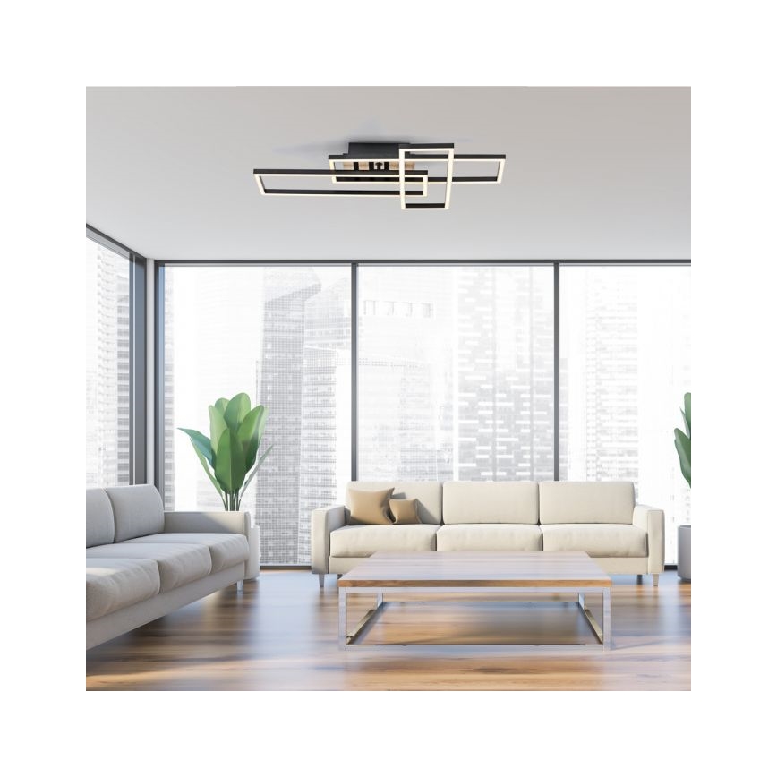 JUST LIGHT. 14051-79 - Plafoniera LED AKUSTIKA LED/20,5W/230V rovere/nero