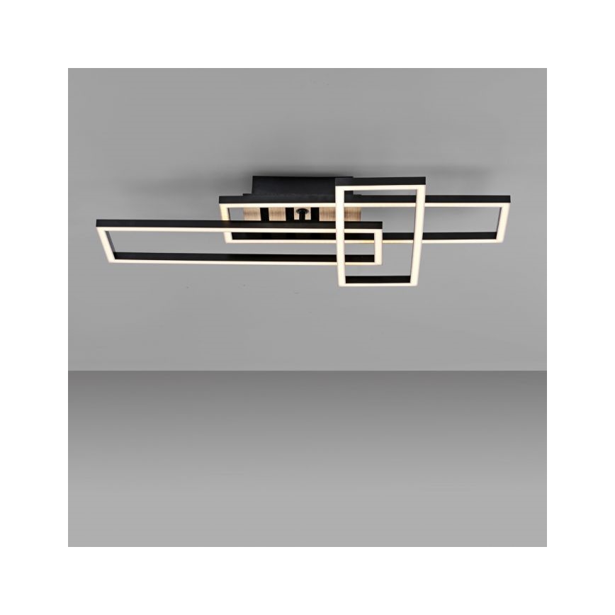 JUST LIGHT. 14051-79 - Plafoniera LED AKUSTIKA LED/20,5W/230V rovere/nero