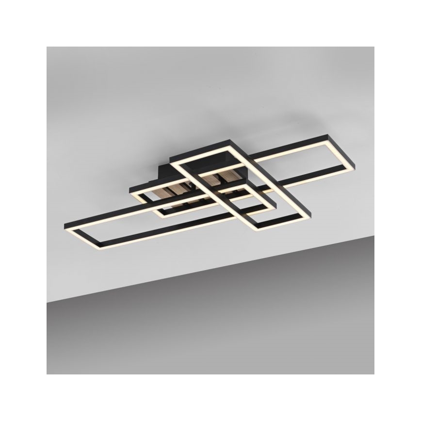 JUST LIGHT. 14051-79 - Plafoniera LED AKUSTIKA LED/20,5W/230V rovere/nero