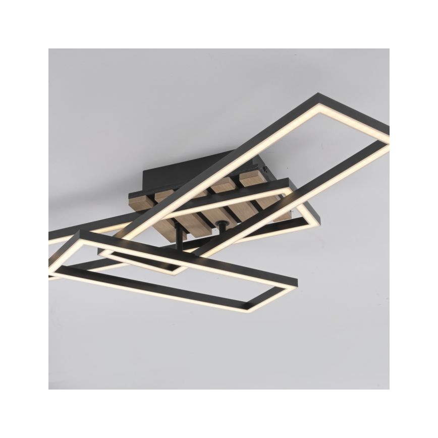 JUST LIGHT. 14051-79 - Plafoniera LED AKUSTIKA LED/20,5W/230V rovere/nero