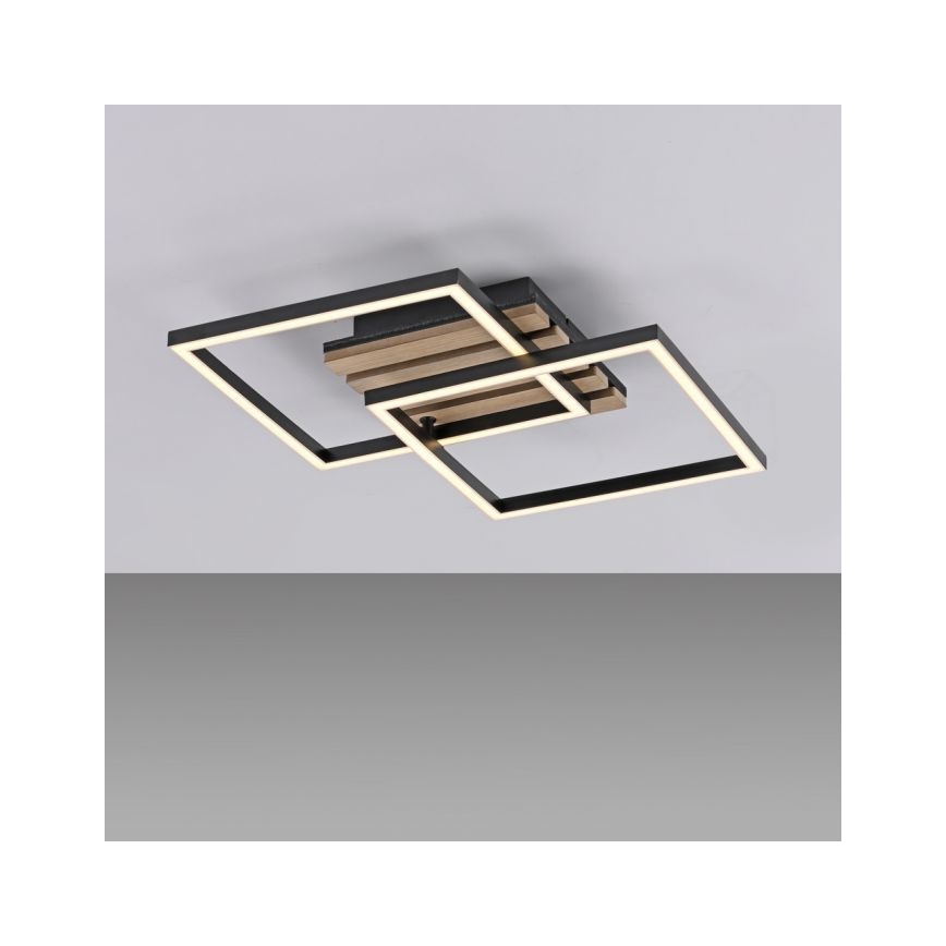 JUST LIGHT. 14053-79 - Plafoniera LED AKUSTIKA LED/15W/230V rovere/nero