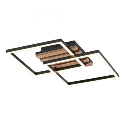 JUST LIGHT. 14053-79 - Plafoniera LED AKUSTIKA LED/15W/230V rovere/nero