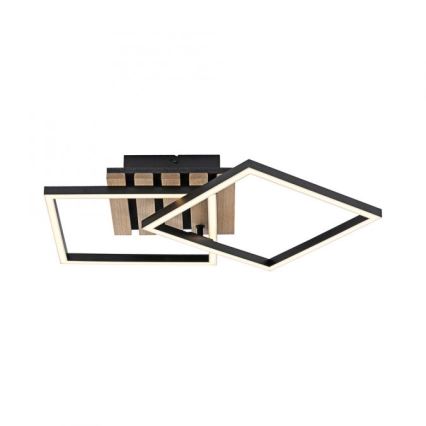 JUST LIGHT. 14053-79 - Plafoniera LED AKUSTIKA LED/15W/230V rovere/nero