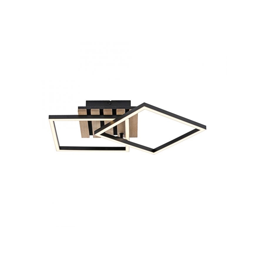 JUST LIGHT. 14053-79 - Plafoniera LED AKUSTIKA LED/15W/230V rovere/nero
