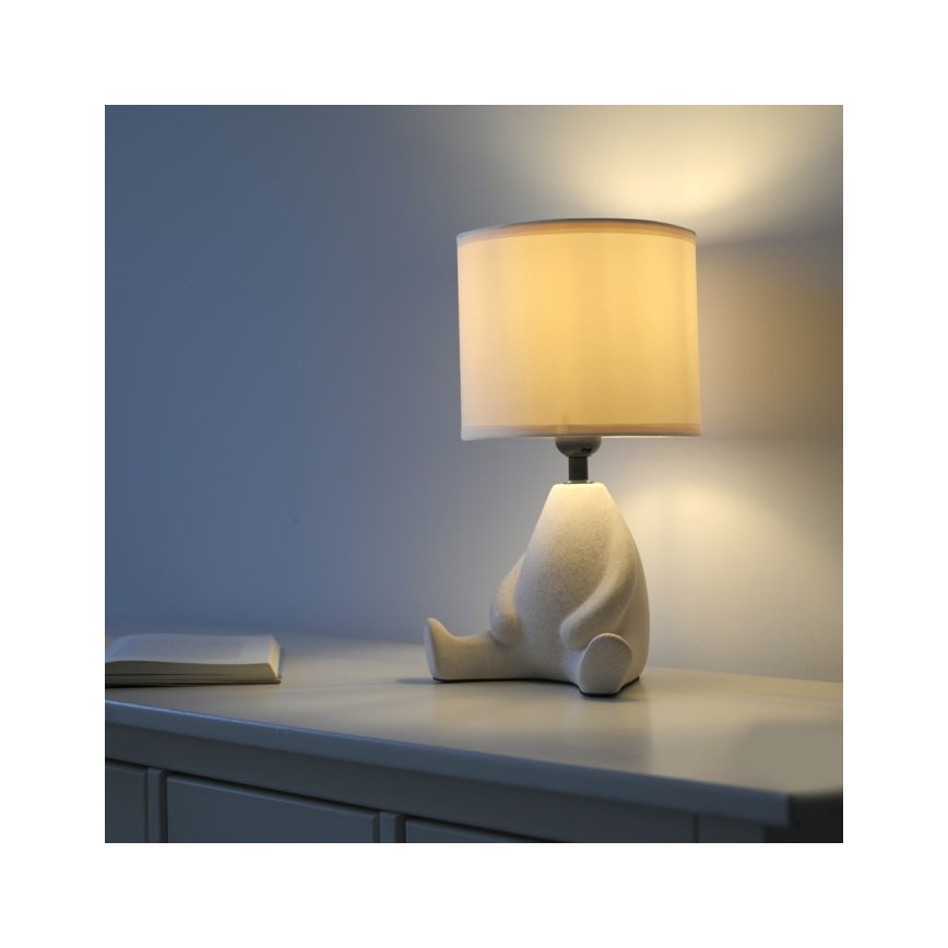 JUST LIGHT. 14190-39 - Lampada da tavolo TED 1xE27/25W/230V beige