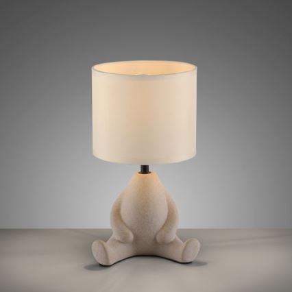 JUST LIGHT. 14190-39 - Lampada da tavolo TED 1xE27/25W/230V beige