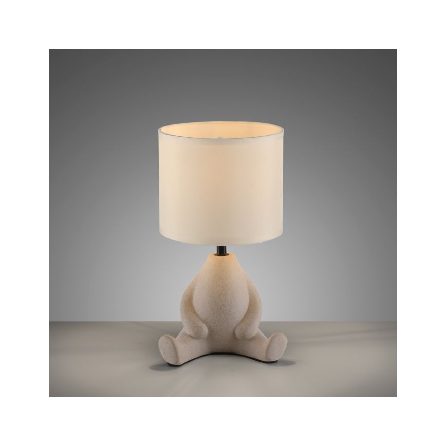 JUST LIGHT. 14190-39 - Lampada da tavolo TED 1xE27/25W/230V beige
