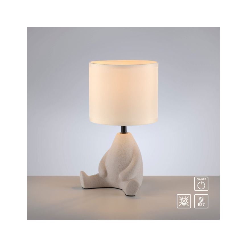 JUST LIGHT. 14190-39 - Lampada da tavolo TED 1xE27/25W/230V beige