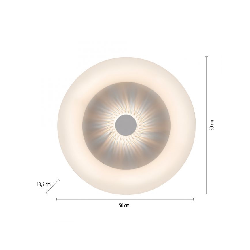 JUST LIGHT. 14383-16 - Plafoniera LED dimmerabile VERTIGO LED/26W/230V 2700-5000K bianco + telecomando