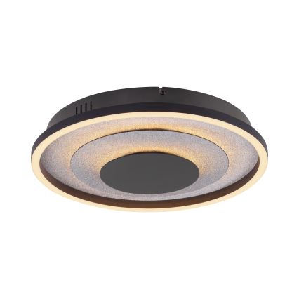 JUST LIGHT. 14409-21 - Plafoniera LED GLITTY LED/22W/230V Ø 40 cm nero