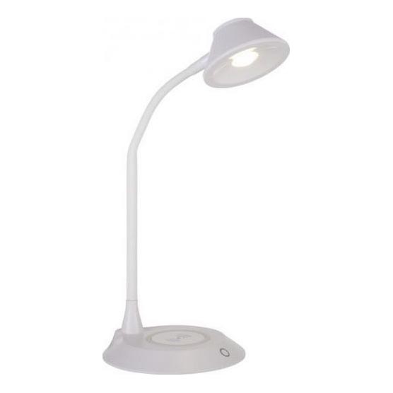 JUST LIGHT. 14414-16 - Lampada da scrivania flessibile dimmerabile con ricarica wireless PUCKI LED/4,5 W/230 V bianco